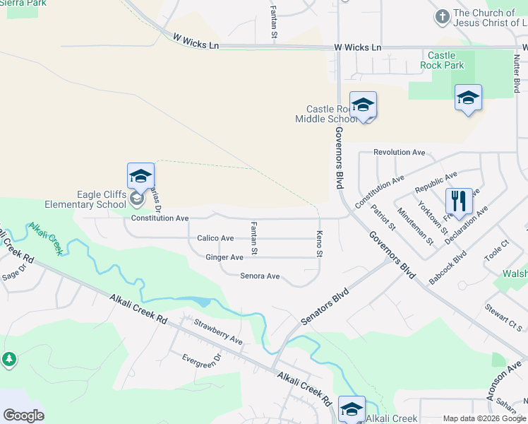 map of restaurants, bars, coffee shops, grocery stores, and more near 941 Constitution Avenue in Billings