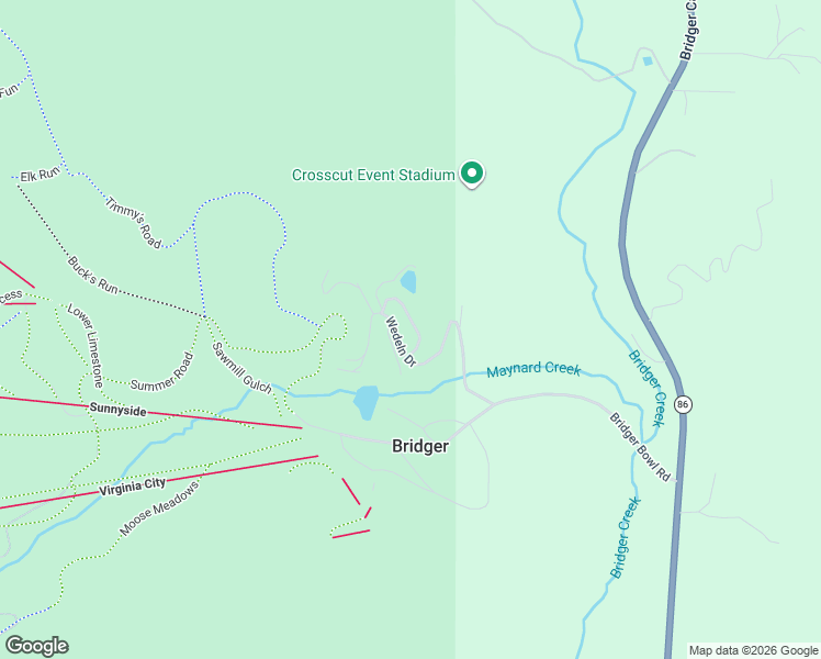 map of restaurants, bars, coffee shops, grocery stores, and more near Bridger Pines Road in Bozeman