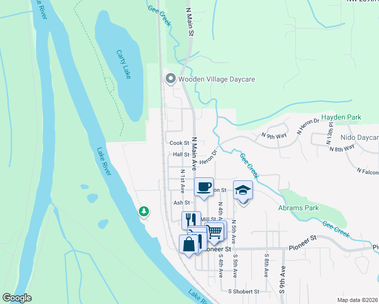 map of restaurants, bars, coffee shops, grocery stores, and more near 112 Elm Street in Ridgefield
