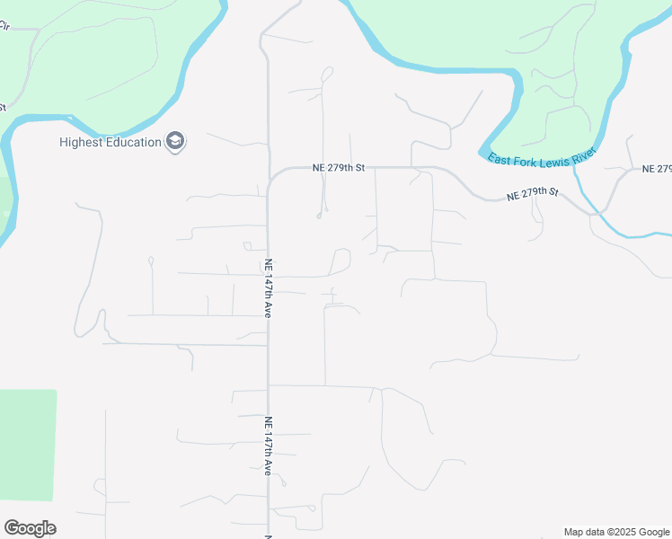 map of restaurants, bars, coffee shops, grocery stores, and more near 14912 Northeast 274th Street in Battle Ground
