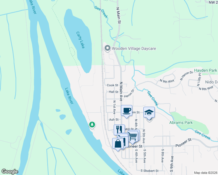 map of restaurants, bars, coffee shops, grocery stores, and more near 8 Cook Street in Ridgefield
