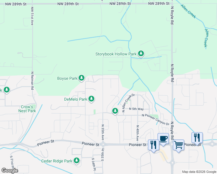 map of restaurants, bars, coffee shops, grocery stores, and more near 873 North Gibert Court in Ridgefield