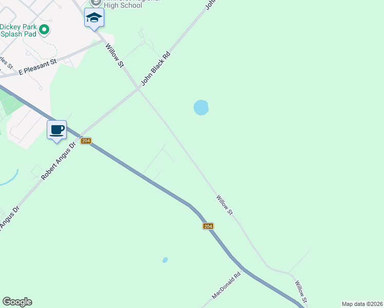 map of restaurants, bars, coffee shops, grocery stores, and more near Willow Street in Colchester County