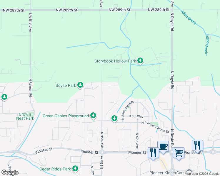 map of restaurants, bars, coffee shops, grocery stores, and more near 962 North Gibert Court in Ridgefield