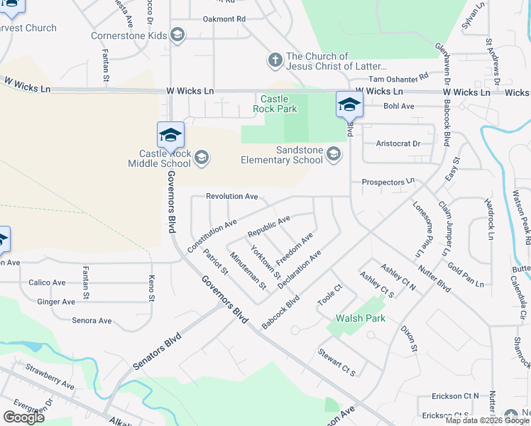 map of restaurants, bars, coffee shops, grocery stores, and more near 528 Constitution Avenue in Billings