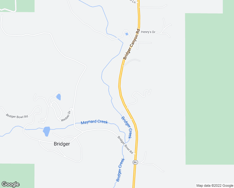 map of restaurants, bars, coffee shops, grocery stores, and more near 16257 Bridger Canyon Road in Bozeman