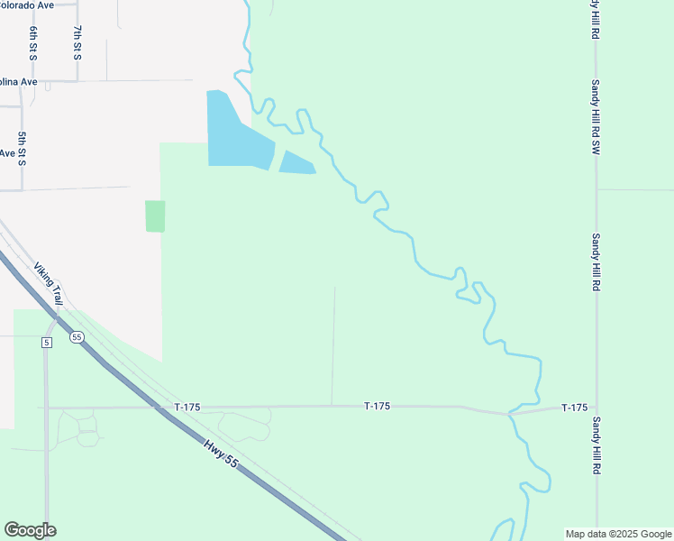 map of restaurants, bars, coffee shops, grocery stores, and more near 17183 County Road 5 in Hoffman