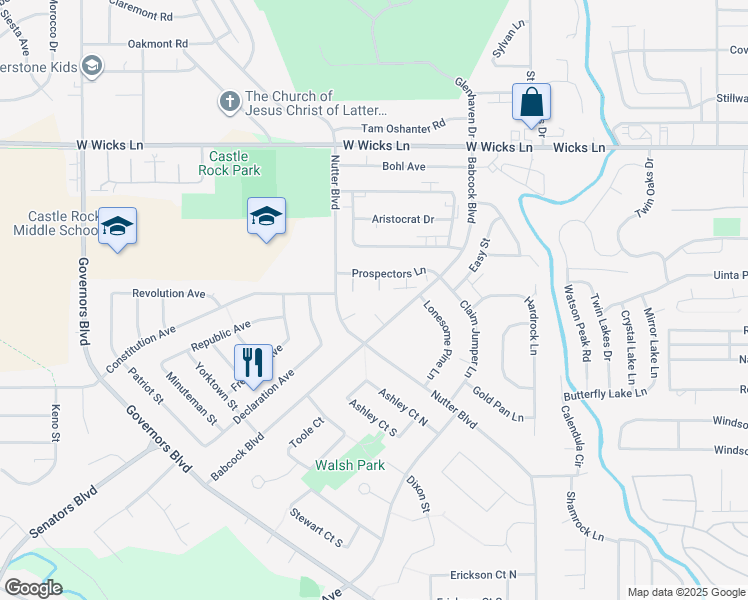 map of restaurants, bars, coffee shops, grocery stores, and more near 1330 Quartz Place in Billings