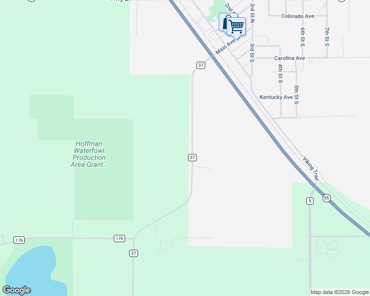 map of restaurants, bars, coffee shops, grocery stores, and more near in Hoffman