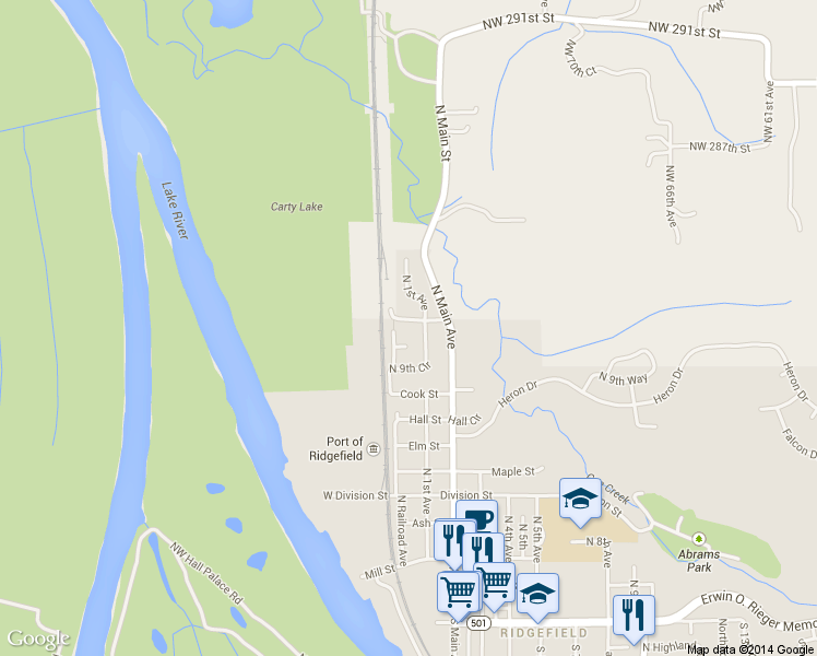 map of restaurants, bars, coffee shops, grocery stores, and more near 13 Depot Street in Ridgefield