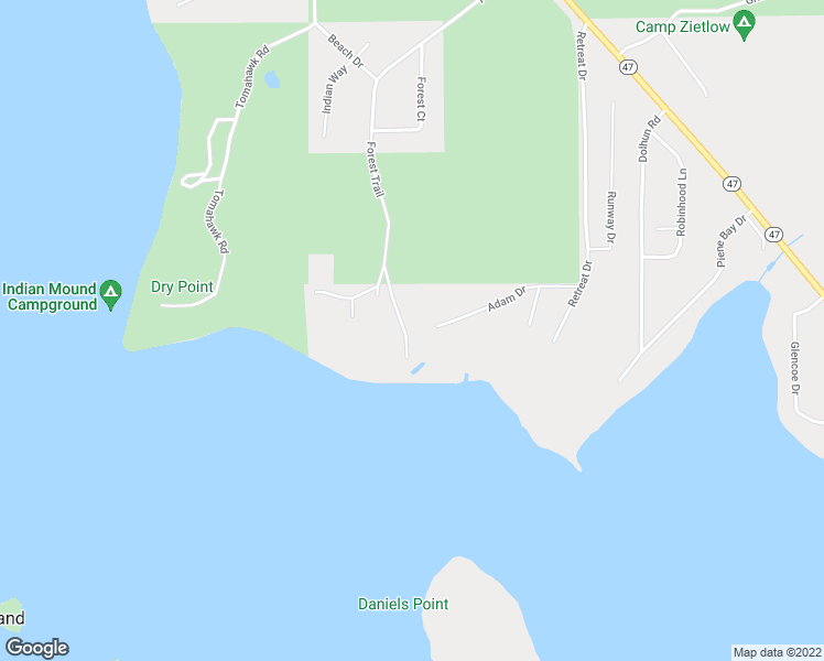 map of restaurants, bars, coffee shops, grocery stores, and more near 7374 Forest Trail in Lake Tomahawk