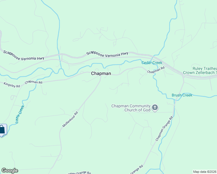 map of restaurants, bars, coffee shops, grocery stores, and more near 28502 Chapman Road in Scappoose
