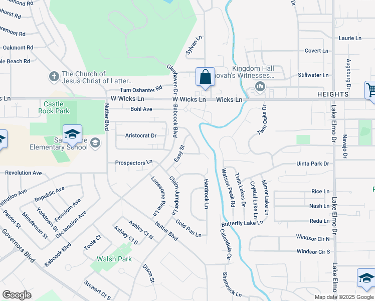 map of restaurants, bars, coffee shops, grocery stores, and more near 55 Miners Place in Billings