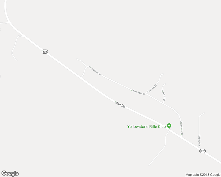 map of restaurants, bars, coffee shops, grocery stores, and more near 7541 Molt Road in Billings