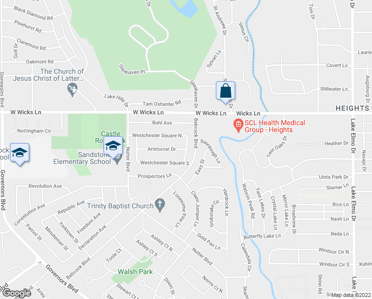map of restaurants, bars, coffee shops, grocery stores, and more near 201 Aristocrat Drive in Billings