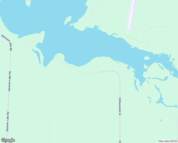 map of restaurants, bars, coffee shops, grocery stores, and more near W5402 Yellowsands Drive in Spooner