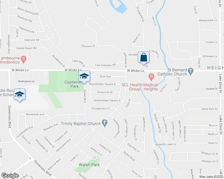 map of restaurants, bars, coffee shops, grocery stores, and more near 272 Aristocrat Drive in Billings