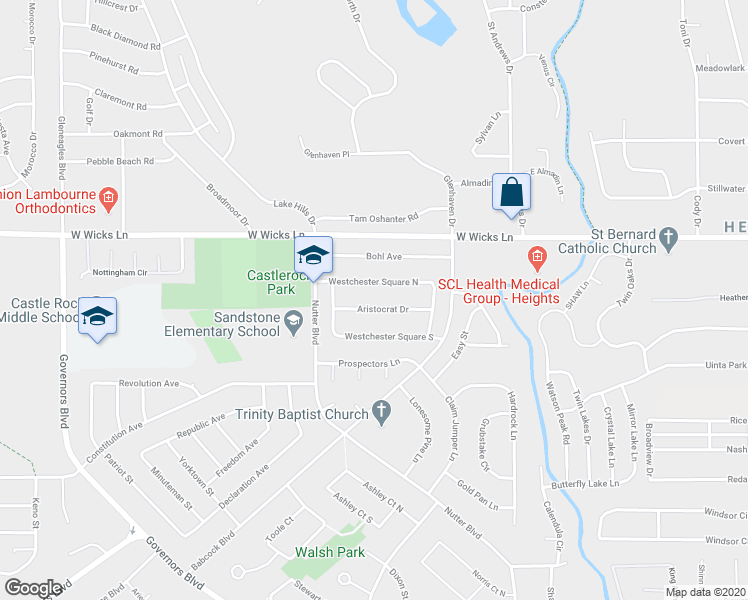 map of restaurants, bars, coffee shops, grocery stores, and more near 332 Aristocrat Drive in Billings