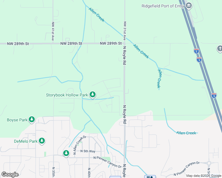 map of restaurants, bars, coffee shops, grocery stores, and more near 4311 North 14th Way in Ridgefield
