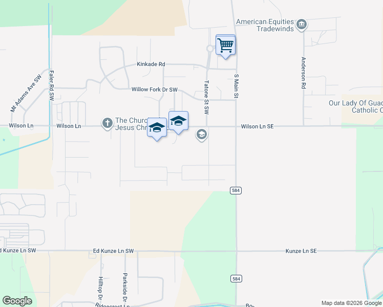 map of restaurants, bars, coffee shops, grocery stores, and more near 216 Rome St in Boardman