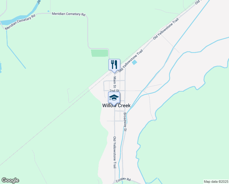 map of restaurants, bars, coffee shops, grocery stores, and more near 202 South Main Street in Three Forks