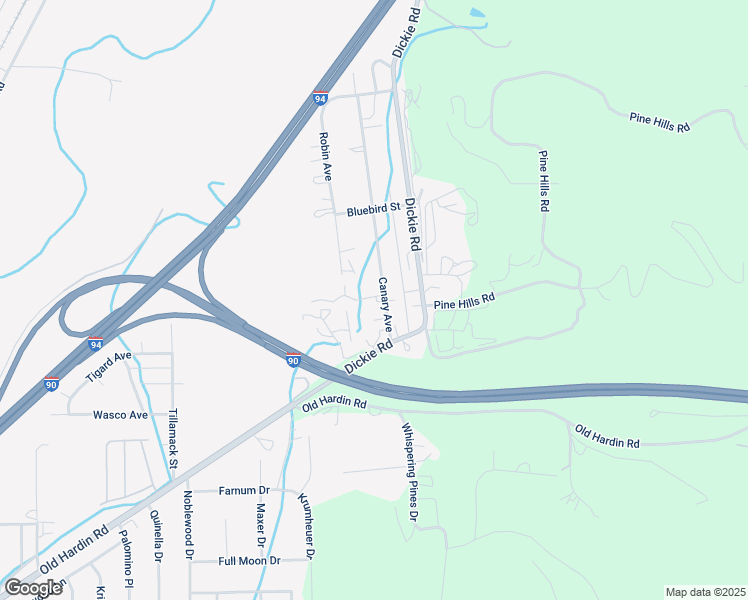 map of restaurants, bars, coffee shops, grocery stores, and more near 1622 Canary Avenue in Billings