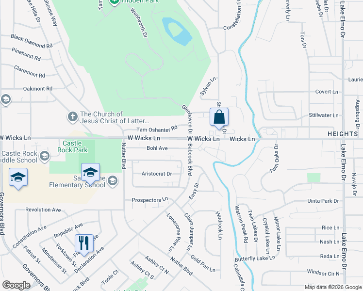 map of restaurants, bars, coffee shops, grocery stores, and more near 100 Bohl Avenue in Billings