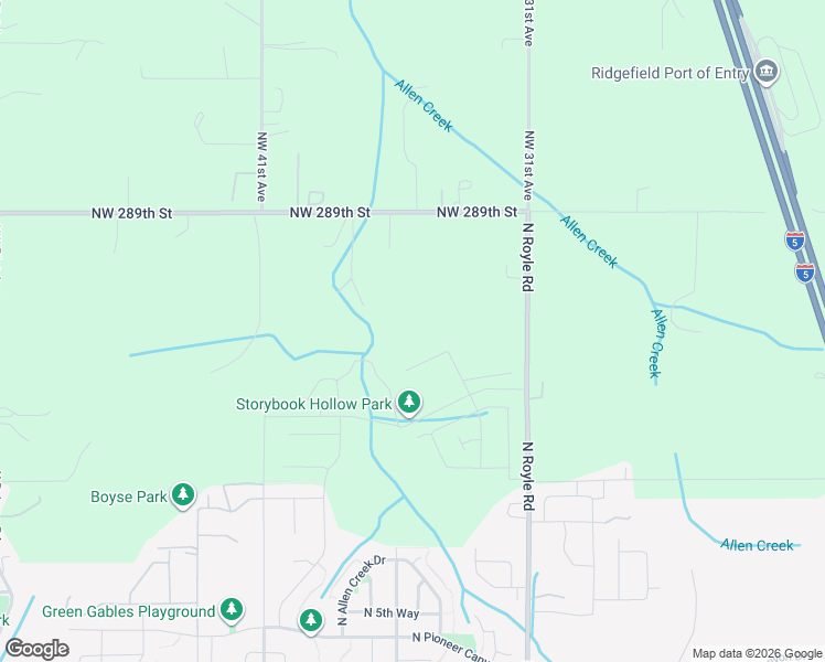 map of restaurants, bars, coffee shops, grocery stores, and more near 28613 Northwest 38th Court in Ridgefield