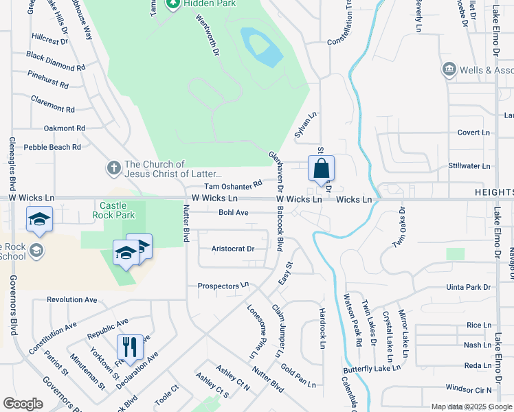 map of restaurants, bars, coffee shops, grocery stores, and more near 267 Westchester Square North in Billings