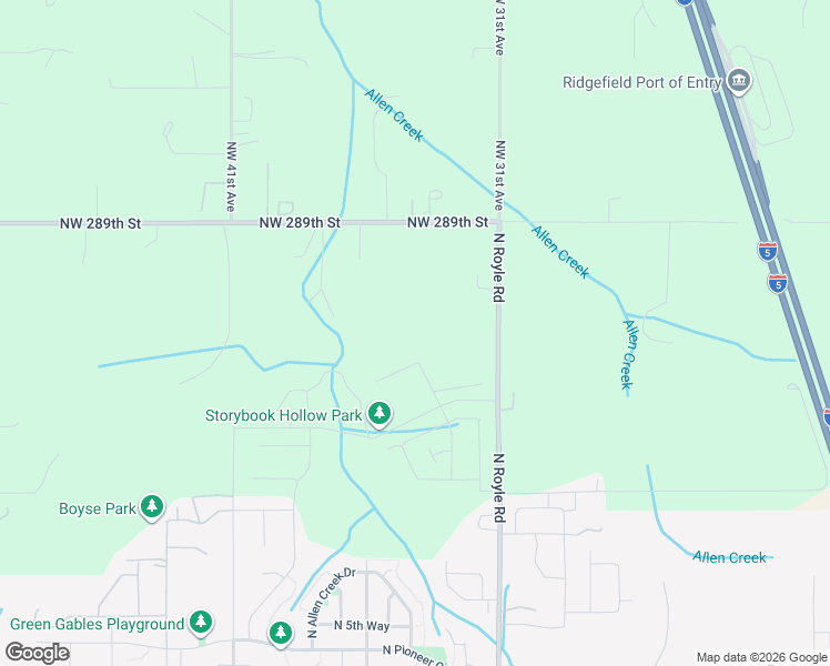 map of restaurants, bars, coffee shops, grocery stores, and more near 28502 North Royle Road in Ridgefield