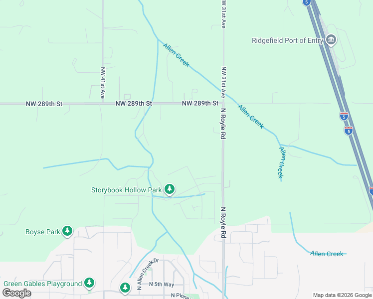 map of restaurants, bars, coffee shops, grocery stores, and more near 28502 Northwest 31st Avenue in Ridgefield