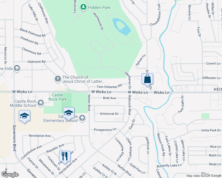 map of restaurants, bars, coffee shops, grocery stores, and more near 208 Tam Oshanter Road in Billings