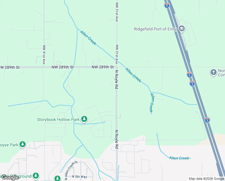 map of restaurants, bars, coffee shops, grocery stores, and more near 28502 Northwest 31st Avenue in Ridgefield