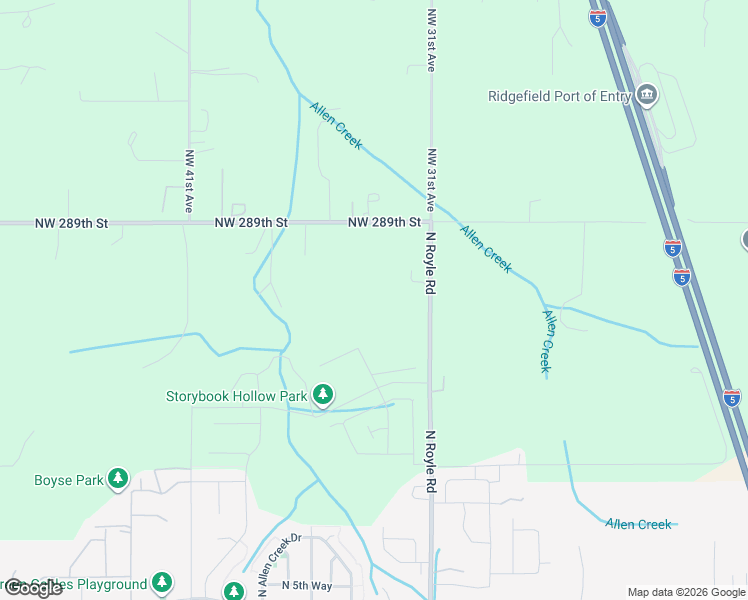 map of restaurants, bars, coffee shops, grocery stores, and more near 28502 Northwest 31st Avenue in Ridgefield