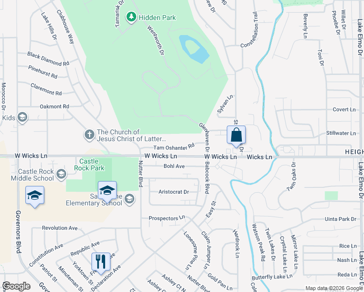 map of restaurants, bars, coffee shops, grocery stores, and more near 208 Tam Oshanter Road in Billings