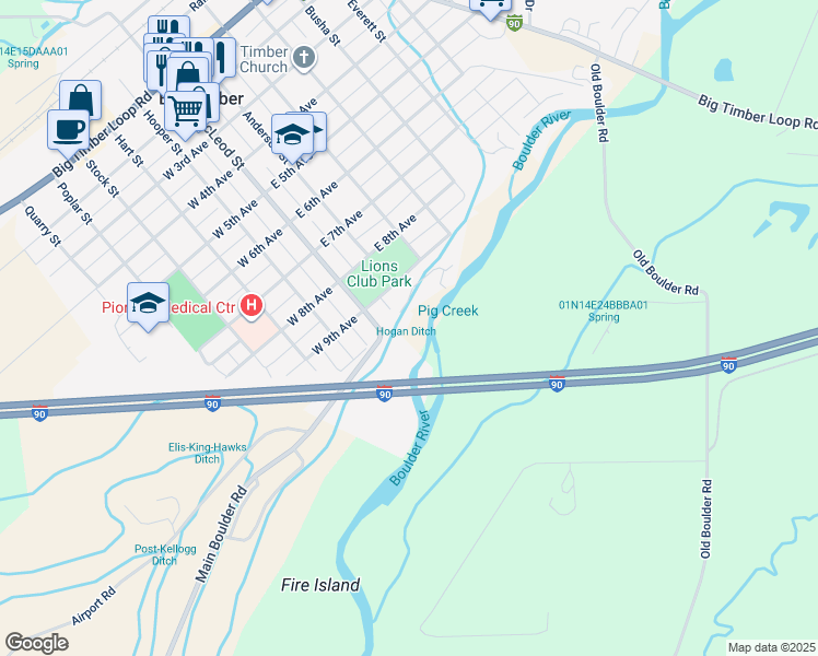 915 McLeod Street, Big Timber MT Walk Score