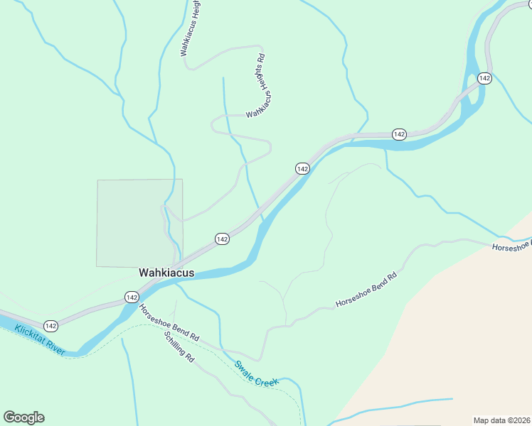 map of restaurants, bars, coffee shops, grocery stores, and more near 1686 Washington 142 in Klickitat