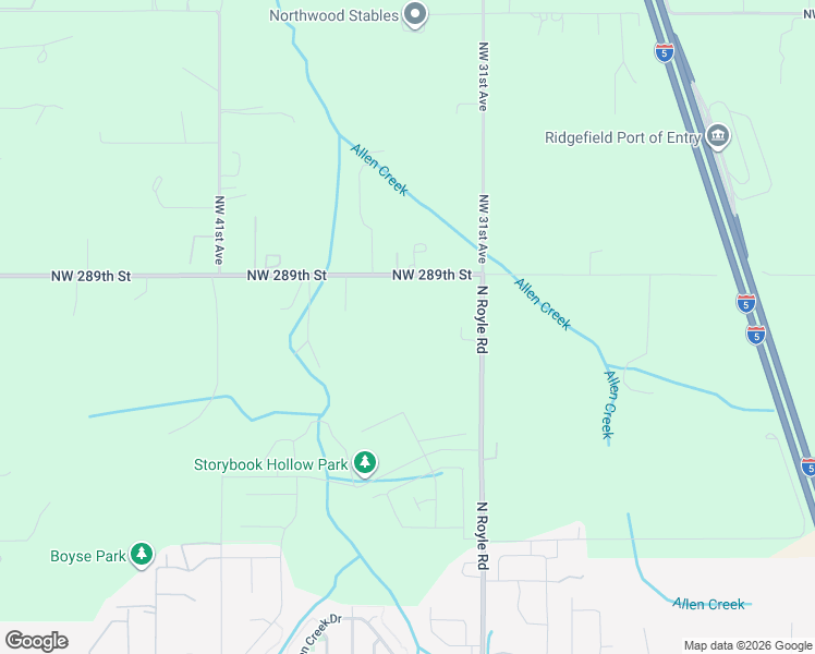 map of restaurants, bars, coffee shops, grocery stores, and more near 3319 Northwest 289th Street in Ridgefield