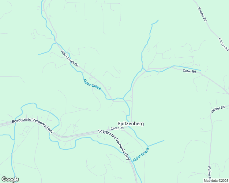 map of restaurants, bars, coffee shops, grocery stores, and more near 57412 Alder Creek Road in Scappoose