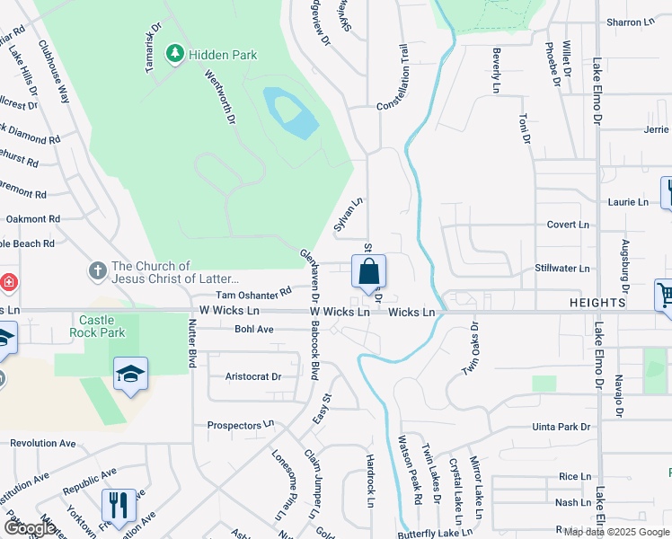 map of restaurants, bars, coffee shops, grocery stores, and more near 42 Almadin Lane in Billings