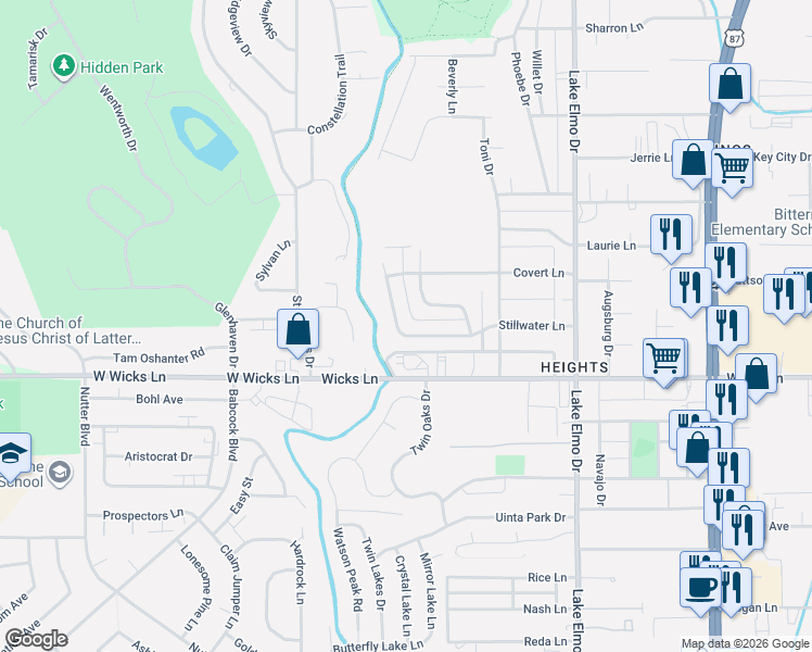 map of restaurants, bars, coffee shops, grocery stores, and more near 1746 Broadview Dr in Billings