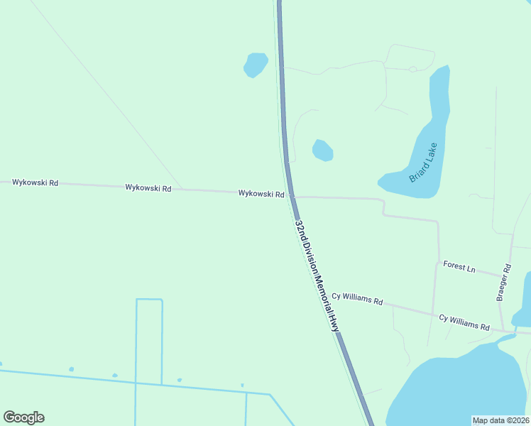 map of restaurants, bars, coffee shops, grocery stores, and more near 2141 Wykowski Road in Three Lakes