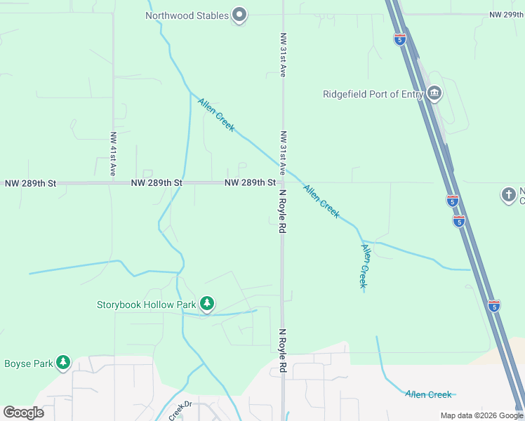 map of restaurants, bars, coffee shops, grocery stores, and more near 3316 Northwest 289th Street in Ridgefield