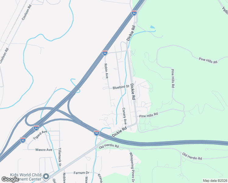 map of restaurants, bars, coffee shops, grocery stores, and more near 1805 Robin Avenue in Billings