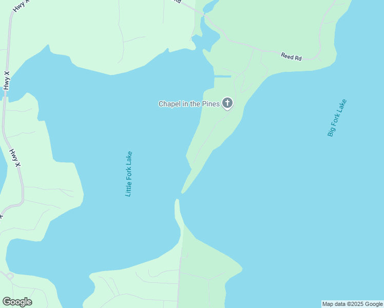 map of restaurants, bars, coffee shops, grocery stores, and more near 7675 Preachers Point Road in Three Lakes