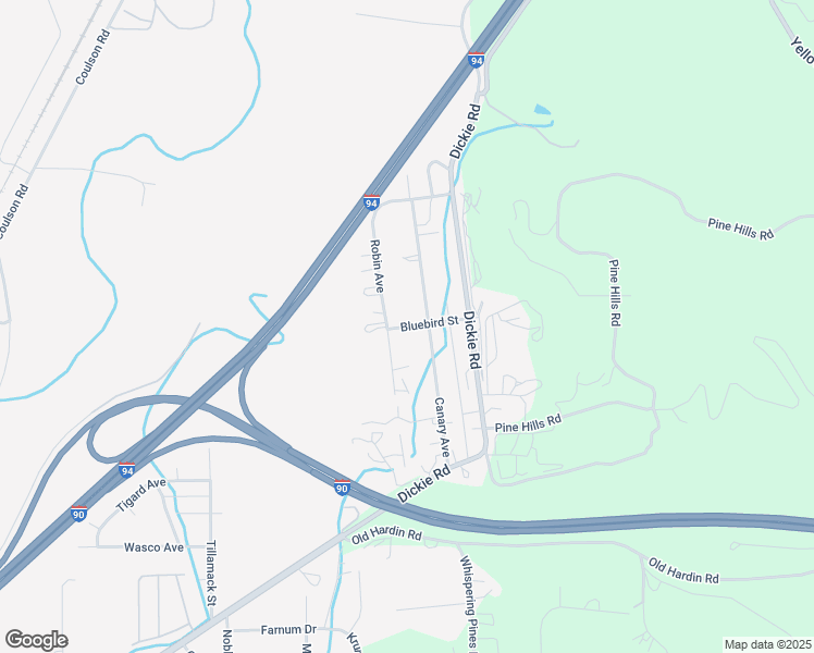 map of restaurants, bars, coffee shops, grocery stores, and more near 1736 Canary Avenue in Billings