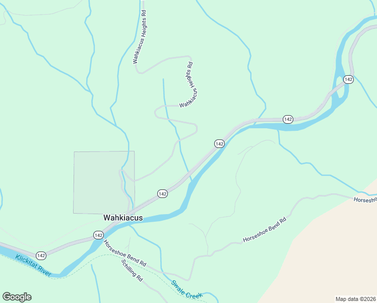 map of restaurants, bars, coffee shops, grocery stores, and more near 1686 Washington 142 in Klickitat