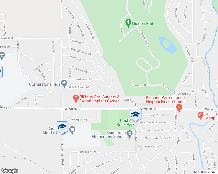 map of restaurants, bars, coffee shops, grocery stores, and more near 1700 Clubhouse Way in Billings