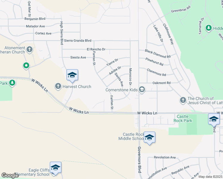 map of restaurants, bars, coffee shops, grocery stores, and more near 944 Siesta Circle in Billings
