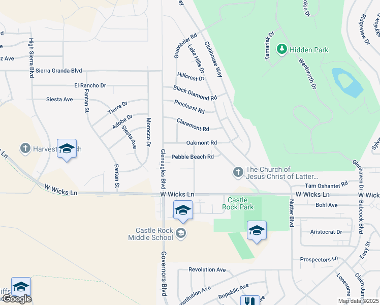 map of restaurants, bars, coffee shops, grocery stores, and more near 631 Pebble Beach Road in Billings
